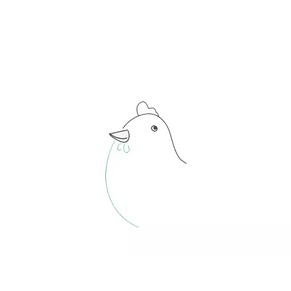 母鸡简笔画