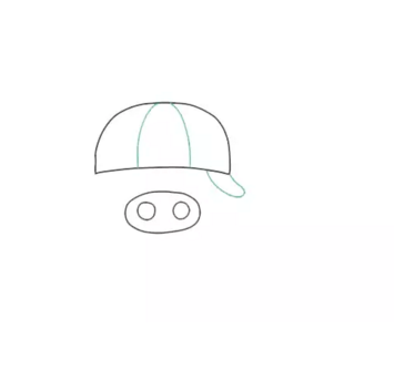 麦兜简笔画步骤