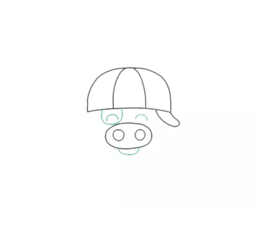 麦兜简笔画步骤