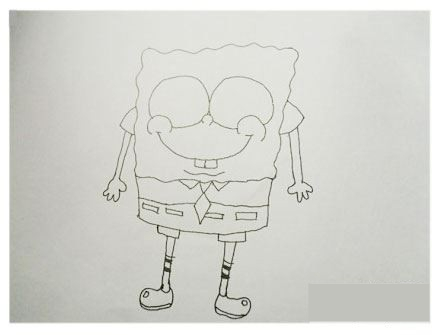 海绵宝宝简笔画步骤