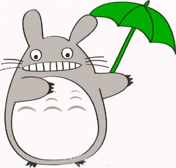 龙猫简笔画教程