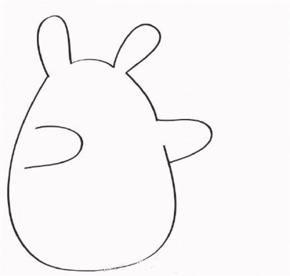 龙猫简笔画教程