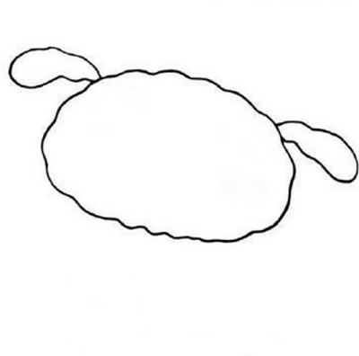 蜡笔小新小白简笔画步骤