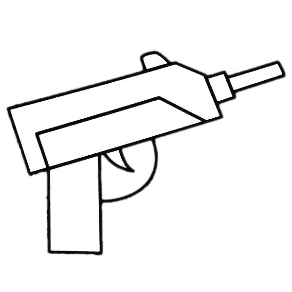 玩具手枪简笔画图片