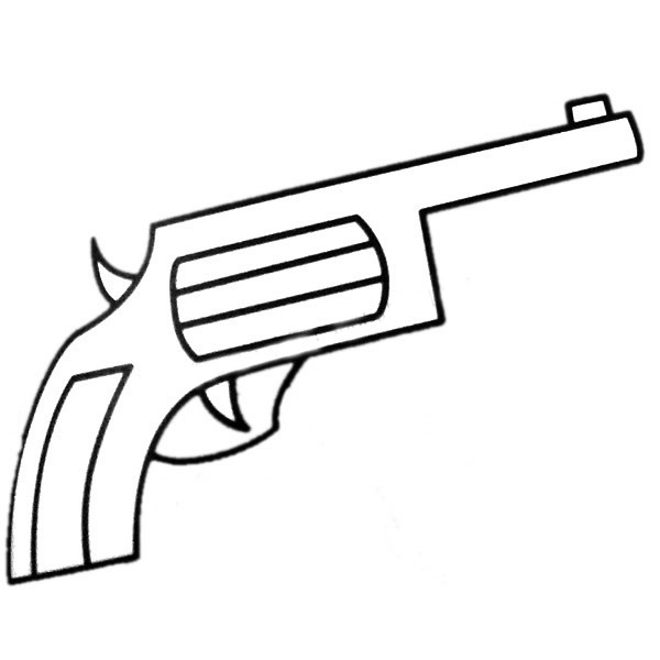 玩具手枪简笔画图片