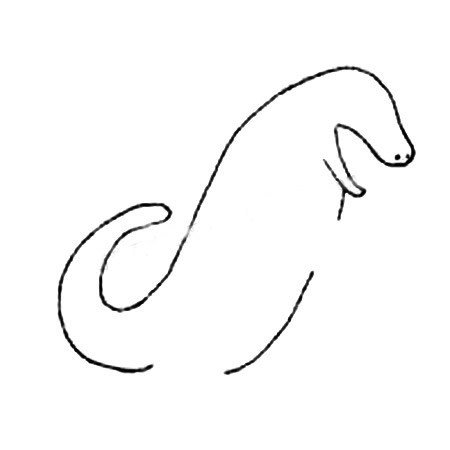 哥斯拉一步一步简笔画