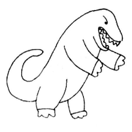 哥斯拉简笔画图片大全