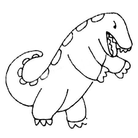 怪物哥斯拉简笔画