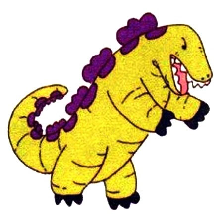 哥斯拉简笔画涂色