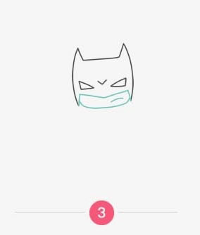 蝙蝠侠简笔画图片