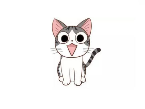 起司猫简笔画图片