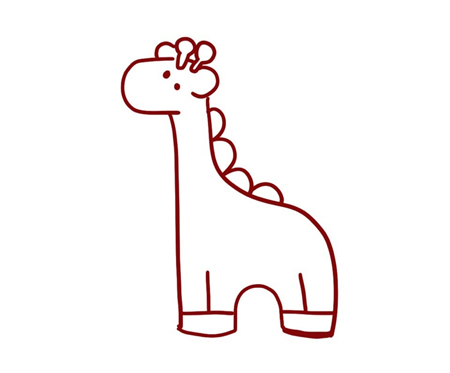 长颈鹿简笔画图片