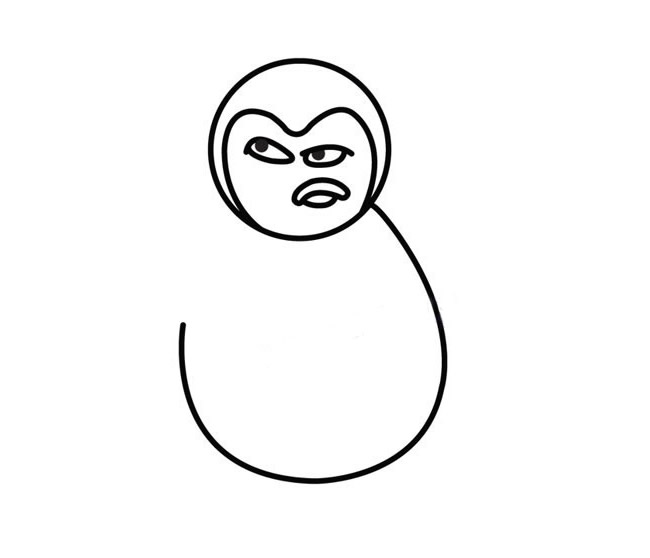 企鹅简笔画图片