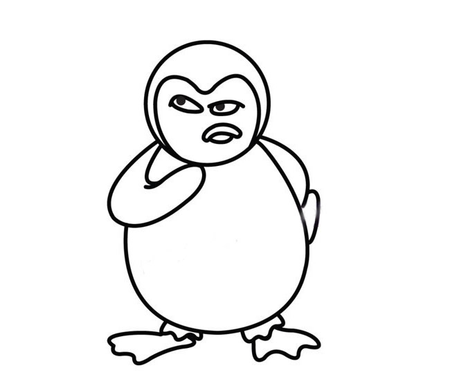 企鹅简笔画图片