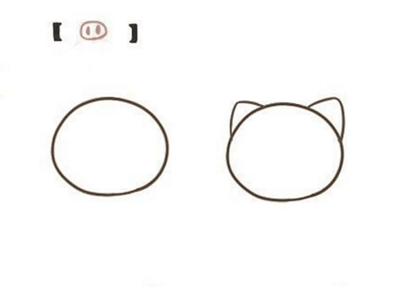 可爱小猪的简笔画图片