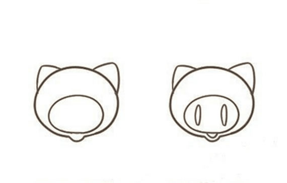 小猪的简笔画图片