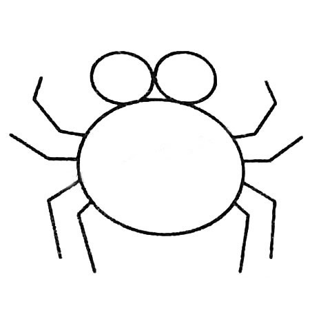 蜘蛛简笔画图片及画法步骤