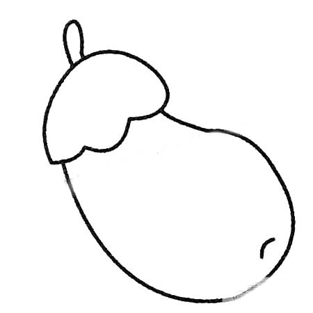 茄子简笔画大全及画法步骤