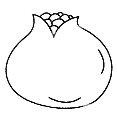 石榴简笔画大全及画法步骤