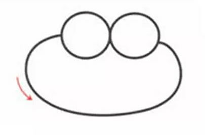 青蛙简笔画的画法