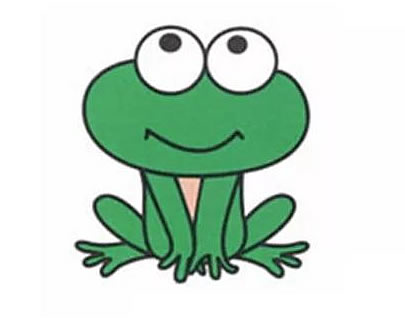 青蛙简笔画的画法