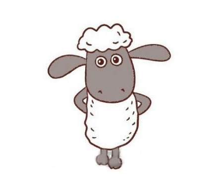 小羊肖恩简笔画教程