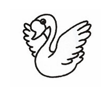 怎么画一只美丽的天鹅