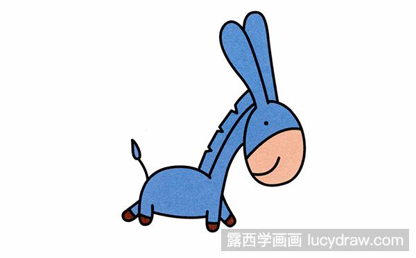小毛驴简笔画教程