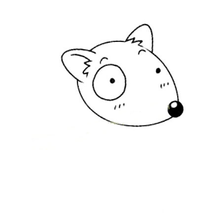 牛头梗犬简笔画