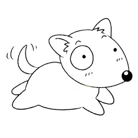 牛头梗犬简笔画