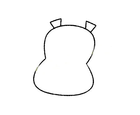 河马简笔画