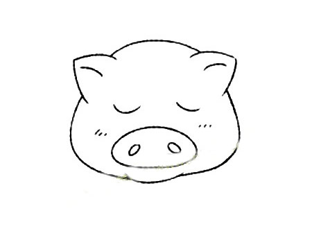 小猪简笔画画法步骤