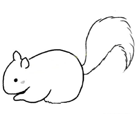 松鼠简笔画的画法步骤
