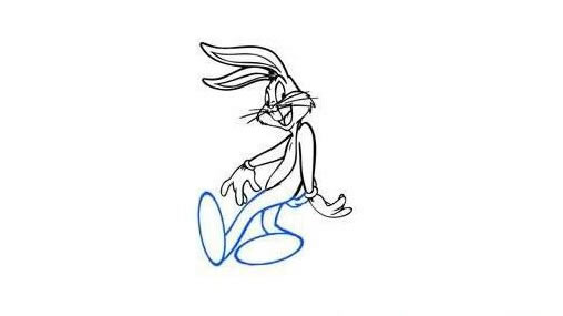 卡通兔八哥简笔画步骤