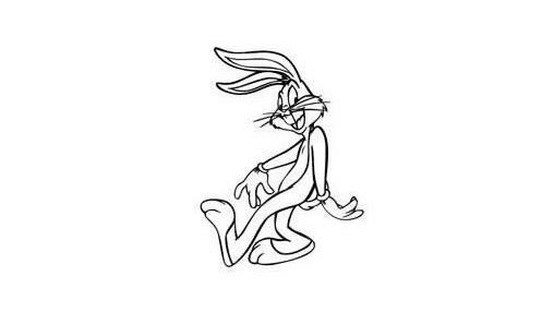 卡通兔八哥简笔画步骤