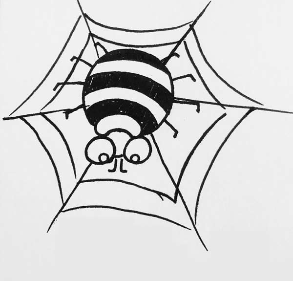 简笔画蜘蛛的画法步骤图解