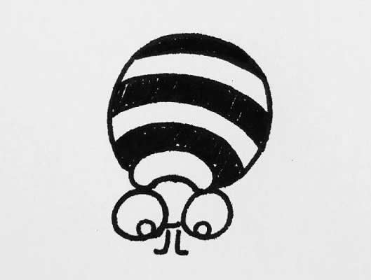 简笔画蜘蛛的画法步骤图解