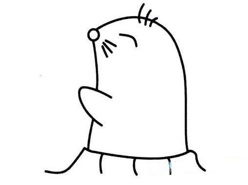 鼹鼠简笔画图片