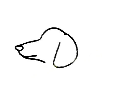 可爱萌物简笔画 小狗简笔画