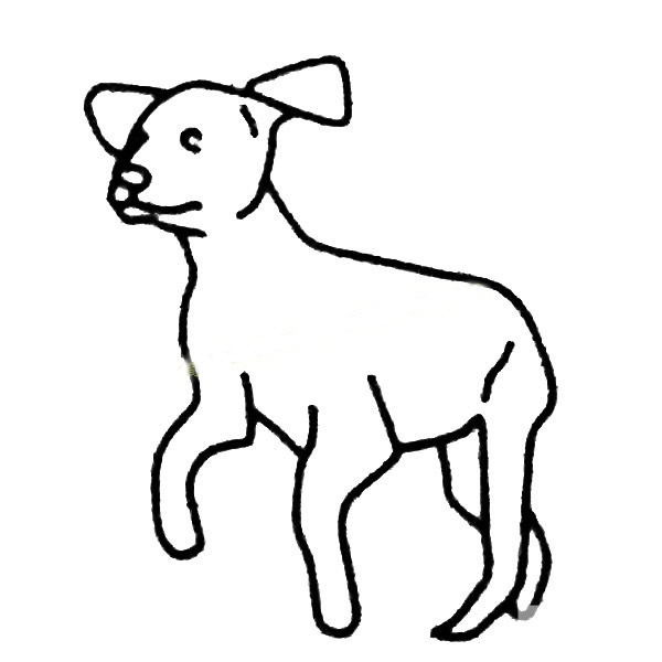 可爱萌物简笔画 小狗简笔画