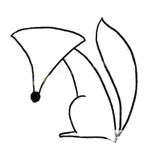 狐狸的画法简笔画步骤教程