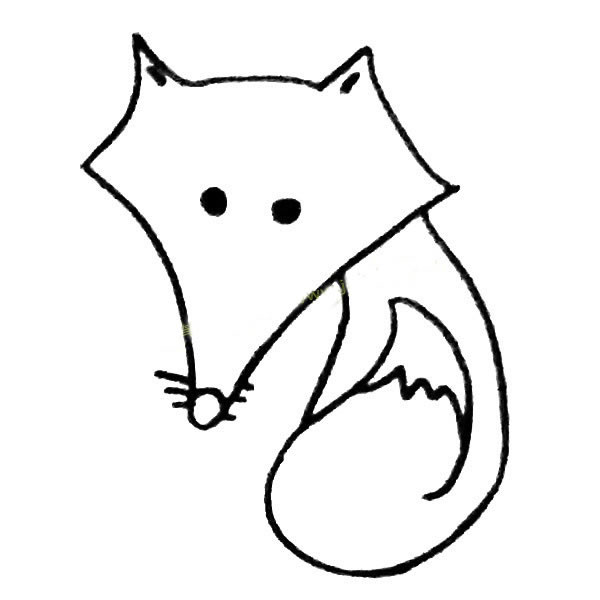 狐狸简笔画图片