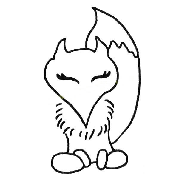 狐狸简笔画图片
