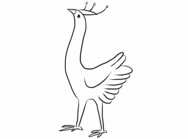 怎么画孔雀简笔画步骤教程