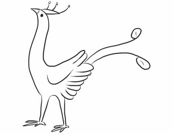 怎么画孔雀简笔画步骤教程