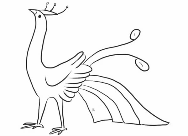 怎么画孔雀简笔画步骤教程