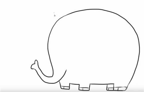 大象简笔画图片