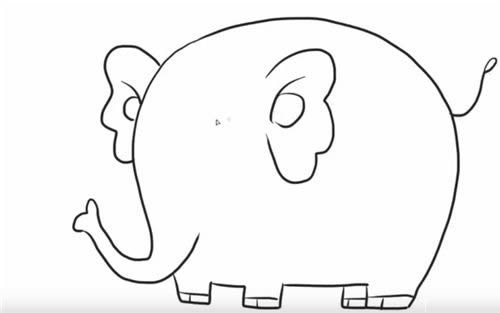 大象简笔画图片