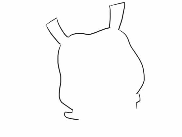 卡通小狗简笔画