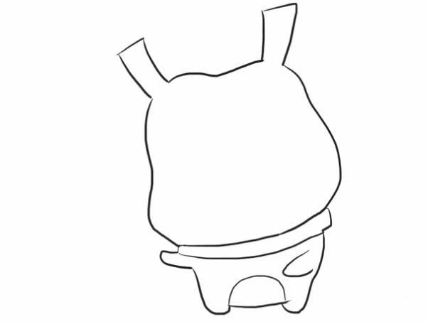 卡通小狗简笔画